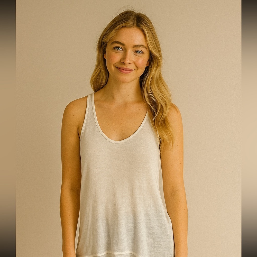 LINE light linen tank top XS